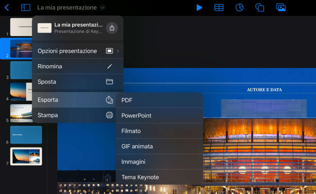 Come Esportare Una Presentazione Keynote In Powerpoint Su Iphone Ipad Mac E Pc