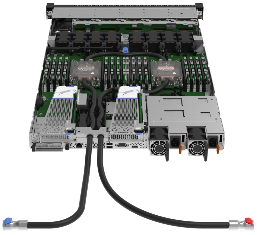 Lenovo vSR630 V3 New York Open Loop Cooling - rear view angled down