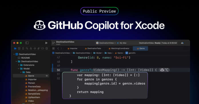 GitHub Copilot Xcode